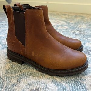 Sorel Brown Chelsea Ankle Boots